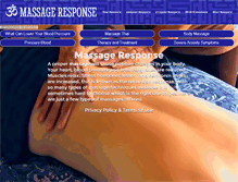 Tablet Screenshot of massageresponse.com